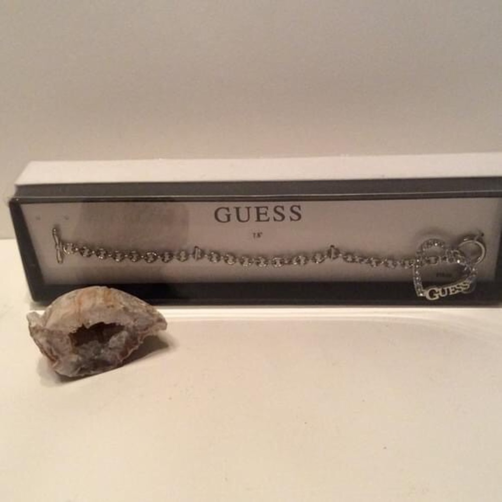 Guess Heart Silver Bracelet NWT